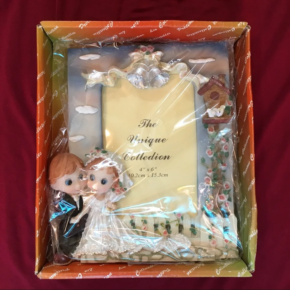 Vintage The Unique Collection Wedding Bells Photo Frame